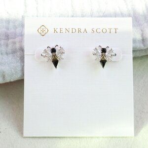 Kendra Scott Bee Silver Stud Earrings Crystal